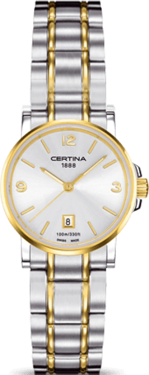 Certina,DS Caimano 27mm,27mm,Stainless Steel,Silver,Quartz,Day,26280hours,C017,C017.210.22.037.00