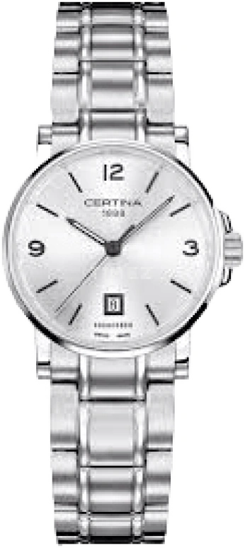 Certina,DS Caimano 27mm,27mm,Stainless Steel,Silver,Quartz,Day,26280hours,C017,C017.210.11.037.00