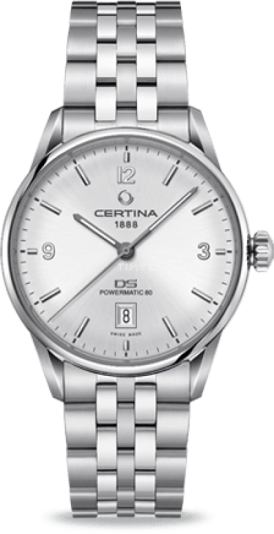 Certina,DS 40mm,40mm,Stainless Steel,Silver,Automatic,Day,80hours,C026,C026.407.11.037.00