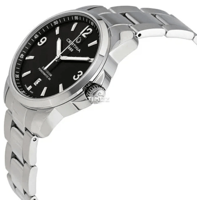 Certina,DS Podium 38mm,38mm,Stainless Steel,Stainless Steel,Black,Automatic,Day,Sapphire,C034,C034.407.11.057.00