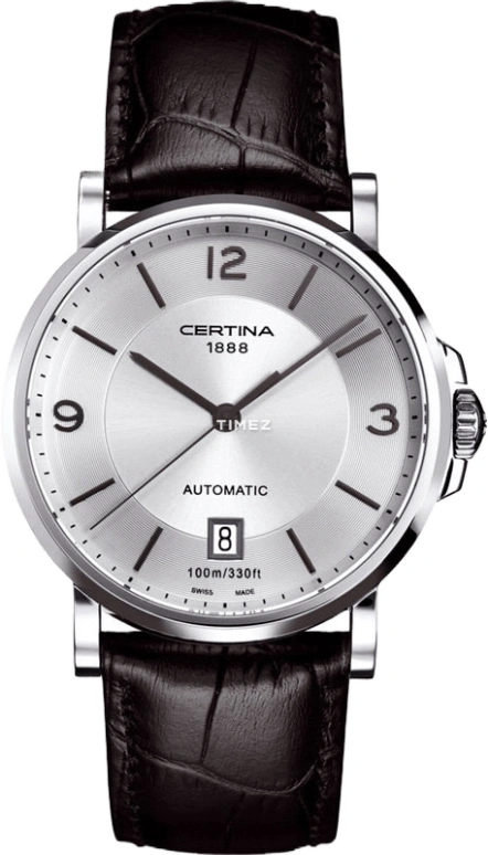 Certina,DS Caimano 38mm,38mm,Stainless Steel,Silver,Automatic,Day,42hours,C017,C017.407.16.037.00