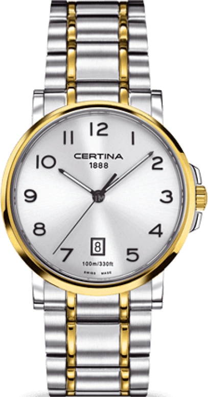 Certina,DS Caimano 38mm,38mm,Stainless Steel,Silver,Quartz,Chronograph,Date,C017,C017.410.22.032.00