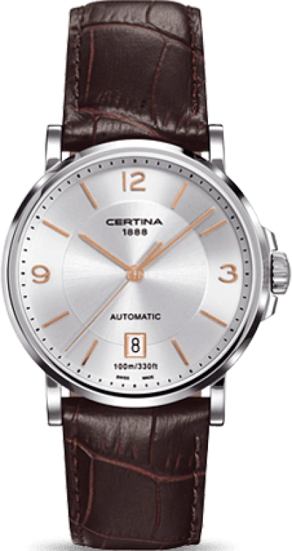 Certina,DS Caimano 38mm,38mm,Stainless Steel,Silver,Automatic,Day,42hours,C017,C017.407.16.037.01