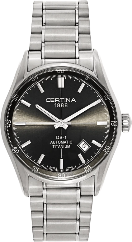 Certina,DS-1 39mm,39mm,Titanium,Grey,Automatic,Day,42hours,C006,C006.407.44.081.00