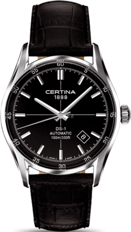 Certina,DS-1 39mm,39mm,Stainless Steel,Black,Automatic,Day,42hours,C006,C006.407.16.051.00