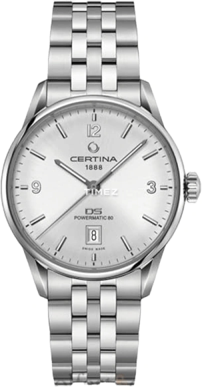 Certina,DS 40mm,40mm,Stainless Steel,Silver,Automatic,Day,80hours,C026,C026.407.11.037.00