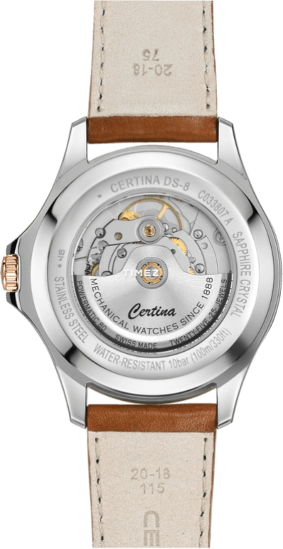 Certina,DS-8 40.50mm,40.50mm,Stainless Steel,Stainless Steel,Grey,Automatic,Day,Sapphire,C033,C033.807.26.087.00