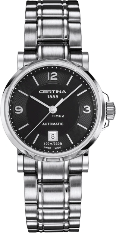 Certina,DS Caimano 27mm,27mm,Stainless Steel,Black,Automatic,Day,42hours,C017,C017.207.11.057.00