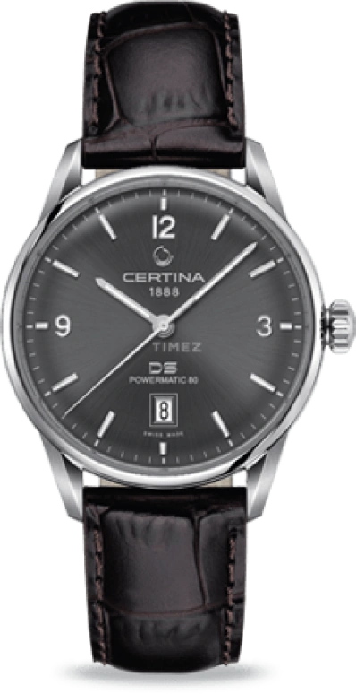 Certina,DS 40mm,40mm,Stainless Steel,Grey,Automatic,Day,80hours,C026,C026.407.16.087.00