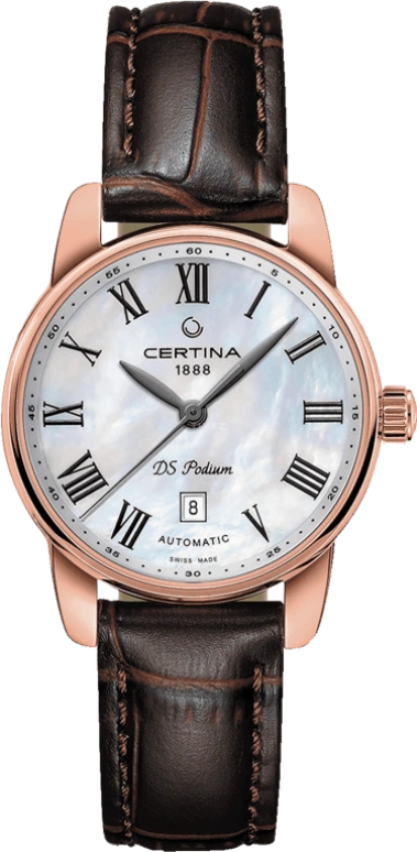 Certina,DS Podium 29mm,29mm,Stainless Steel,White,Automatic,Date,38hours,C001,C001.007.36.113.00