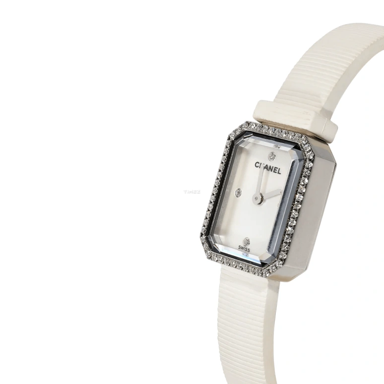 CHANEL,Première 20mm,20mm,Stainless Steel,White,Quartz,Sapphire,Crystal Glass,Square,H2433