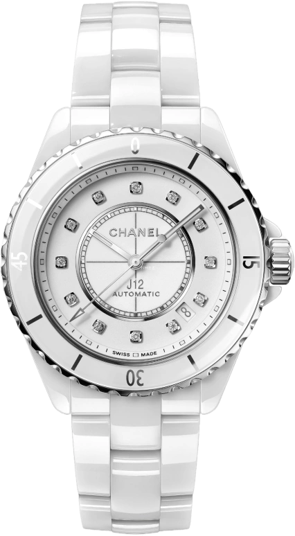 CHANEL,J12 38mm,38mm,Stainless Steel,Ceramic,White,Automatic,70hours,In-house Caliber,H5705