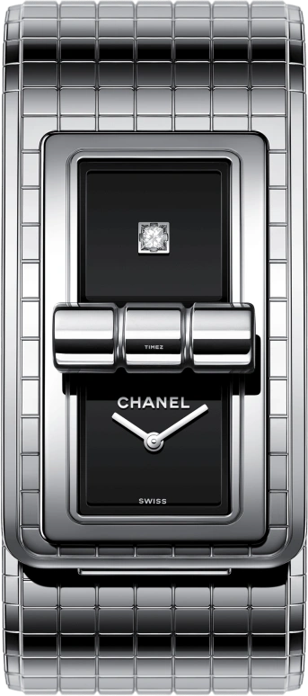 CHANEL,Code Coco 38.10x23.30mm,38.10x23.30mm,White Gold,Sapphire,Crystal Glass,Step Cut,Princess Cut,Setting,Diamonds,CODE COCO