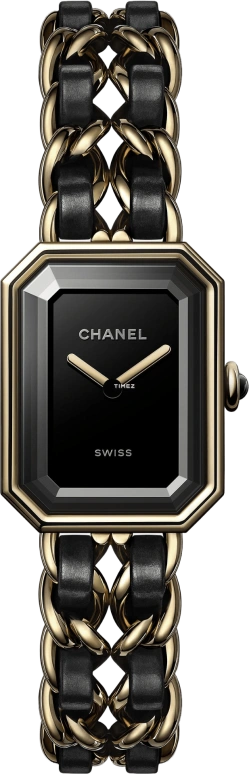 CHANEL,Première 26.10x20mm,26.10x20mm,Stainless Steel,Black,Sapphire,Crystal Glass,Rectangular,Jennie Kim,BLACKPINK,H6951