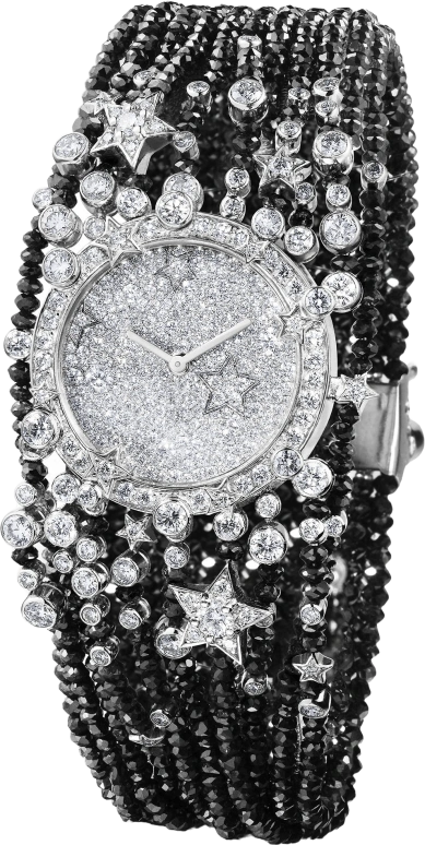 CHANEL,Jewelry Timepieces ,White Gold,Sapphire,Crystal Glass,Setting,Diamonds,Diamonds,J4763