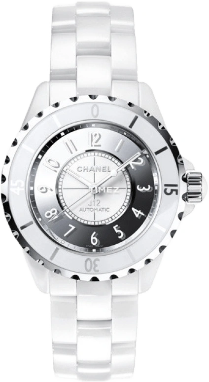 CHANEL,J12 38mm,38mm,Stainless Steel,Ceramic,White,Mirror,Automatic,Sapphire,Crystal Glass,Round,COLLECTOR MIRROR