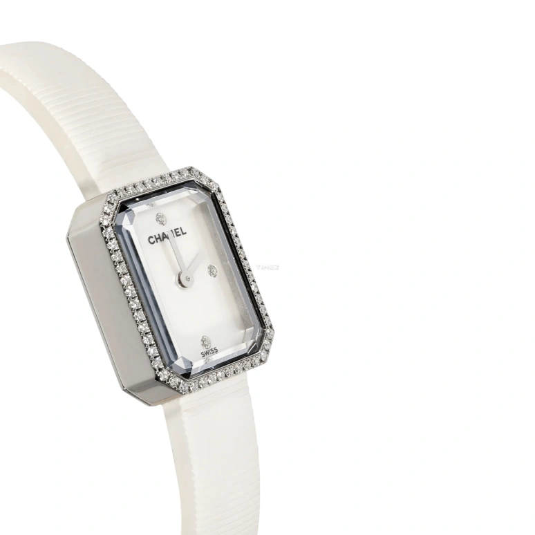 CHANEL,Première 20mm,20mm,Stainless Steel,White,Quartz,Sapphire,Crystal Glass,Square,H2433