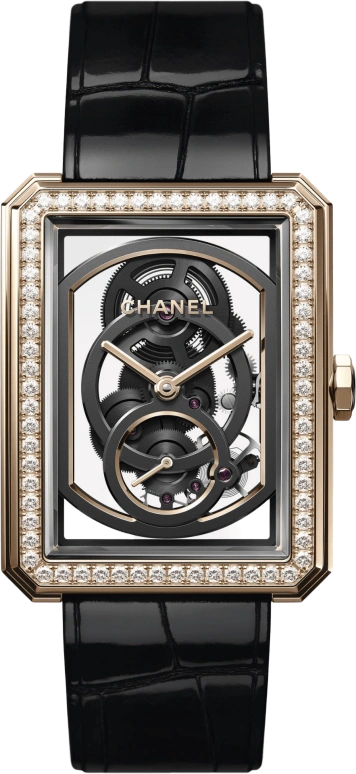 CHANEL,BOY·FRIEND 37x28.60mm,37x28.60mm,Beige Gold,Handwound,55hours,In-house Caliber,H6595