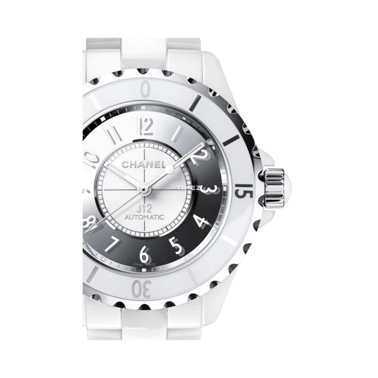 CHANEL,J12 38mm,38mm,Stainless Steel,Ceramic,White,Mirror,Automatic,Sapphire,Crystal Glass,Round,COLLECTOR MIRROR