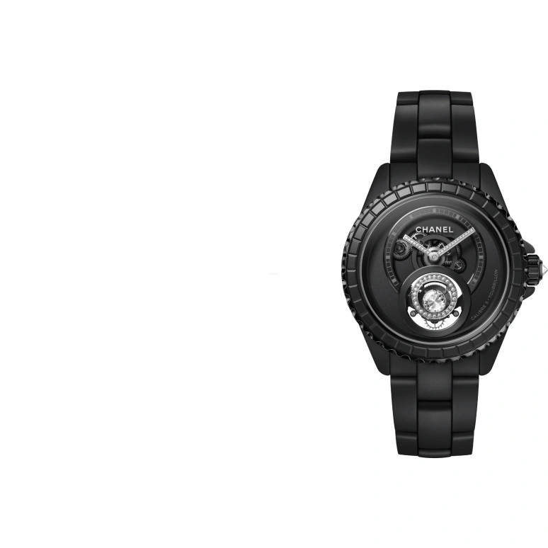 CHANEL,J12 38mm,38mm,Ceramic,Black,Handwound,42hours,In-house Caliber,H7380