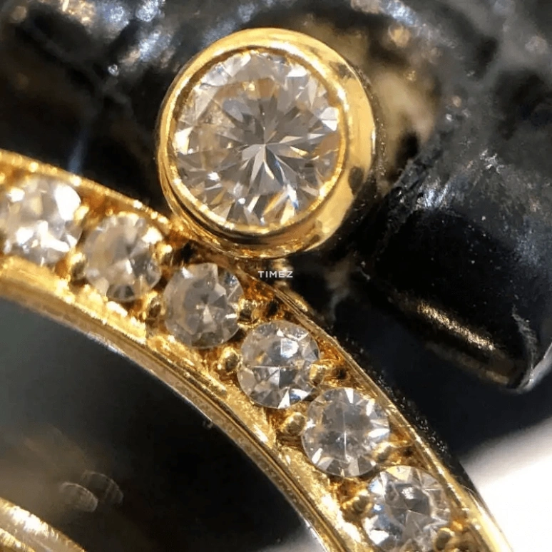 萧邦,Happy Diamonds 24毫米,24毫米,黄金,香槟色,石英,蓝宝石,圆形,20,20/3957 Gold