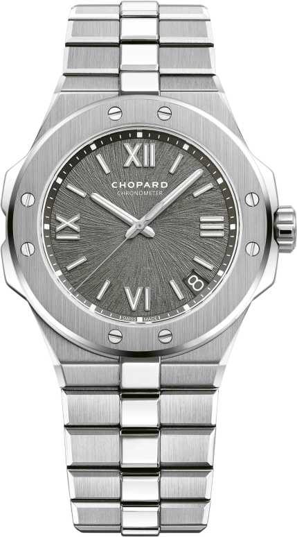 Chopard,Alpine Eagle 41mm,41mm,Stainless Steel,Grey,Automatic,Date,60hours,298600,298600-3002