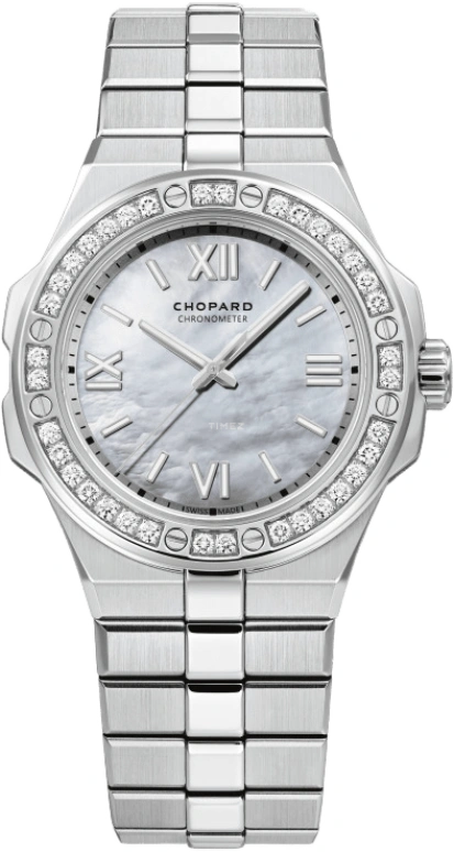 Chopard,Alpine Eagle 36mm,36mm,Stainless Steel,White,Automatic,42hours,In-house Caliber,298601,298601-3002