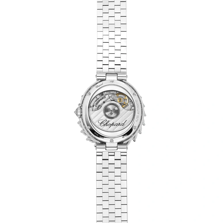 萧邦,L'HEURE DU DIAMANT 30毫米,30毫米,白金,白色,椭圆形,银白色,10A326,10A326-1106