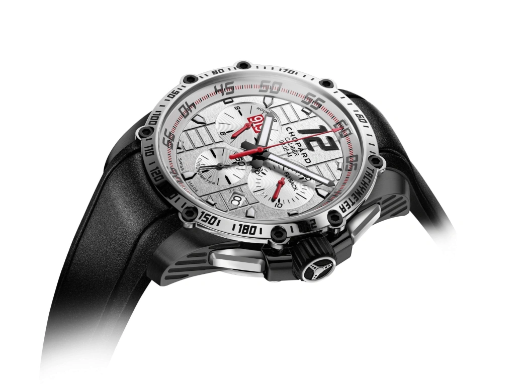 萧邦,Mille Miglia 45毫米,45毫米,钛,灰色,自动上弦,计时,日历,168535,168535-3004