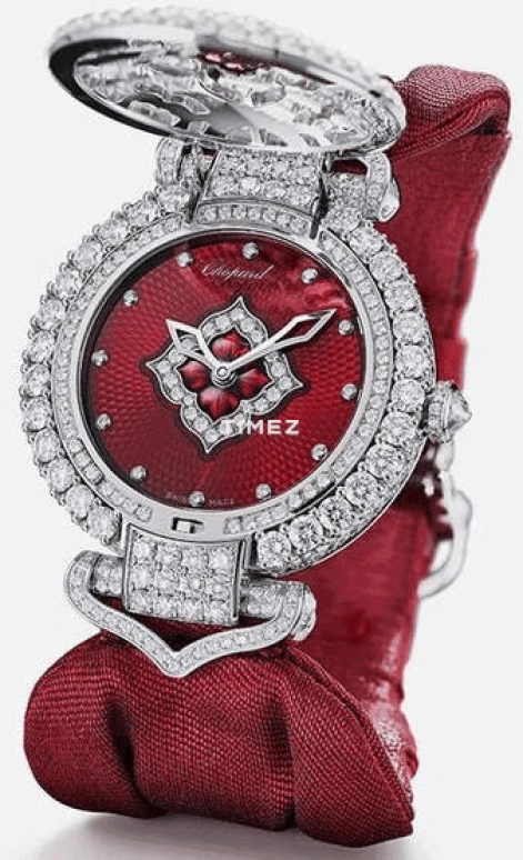 萧邦,IMPERIALE 38毫米,38毫米,白金,红色,自动上弦,蓝宝石,水晶玻璃,圆形,384902,384902-1001