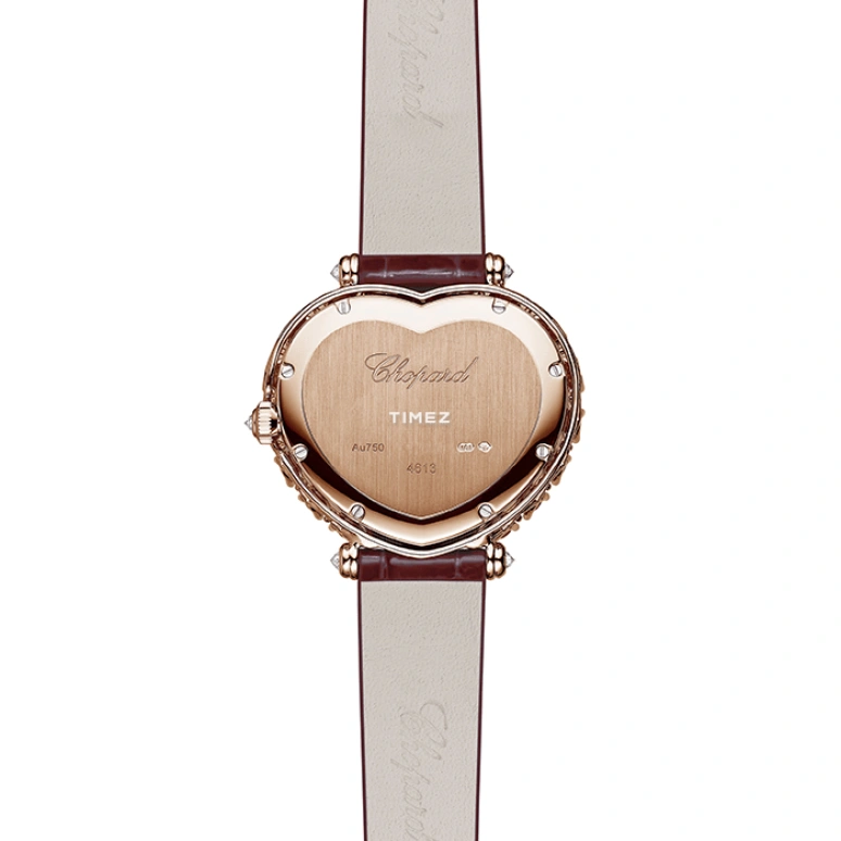 萧邦,L'HEURE DU DIAMANT 34x29.90毫米,34x29.90毫米,玫瑰金,粉色,手动上弦,蓝宝石,水晶玻璃,其他,13A439,13A439-5100