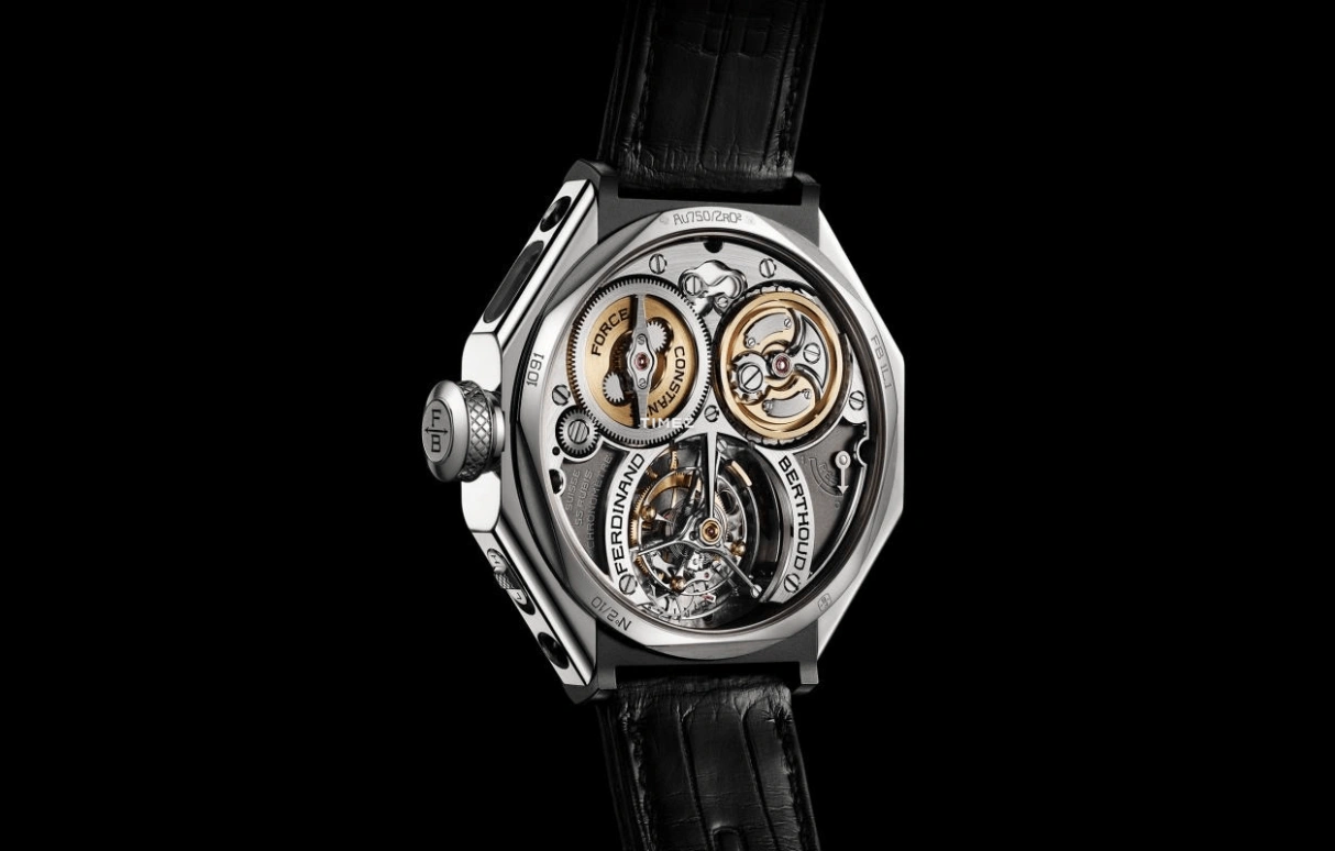 萧邦,Chronomètre FB 1L 44毫米,44毫米,白金,银色,手动上弦,月相,动力储存指示,陀飞轮,FB,FB-1L.1