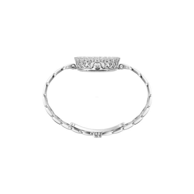 萧邦,L'HEURE DU DIAMANT 30毫米,30毫米,白金,银白色,自动上弦,42小时,自制机芯,10A378,10A378-1601