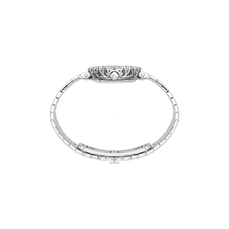 萧邦,L'HEURE DU DIAMANT 33x39.20毫米,33x39.20毫米,白金,蓝色,石英,蓝宝石,水晶玻璃,椭圆形,10A376,10A376-1001