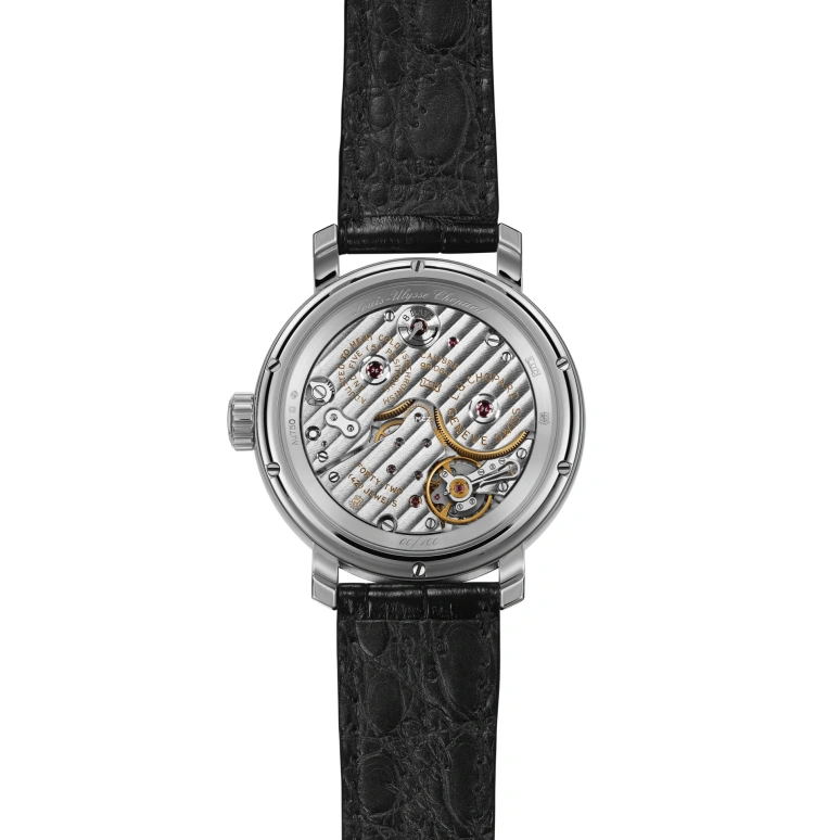 萧邦,L.U.C 40毫米,40毫米,白金,黑色,手动上弦,日历,圆形,161977,161977-1001