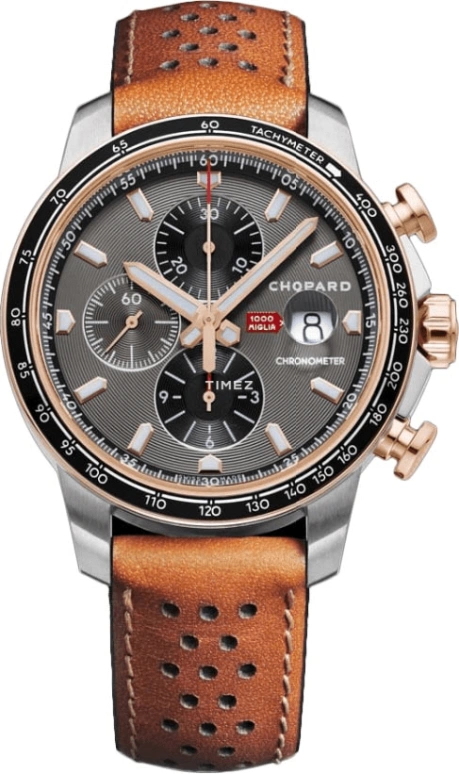 萧邦,Mille Miglia 44毫米,44毫米,精钢,夜光,白色,黑色,红色,自动上弦,计时,日历,168571,168571-6002