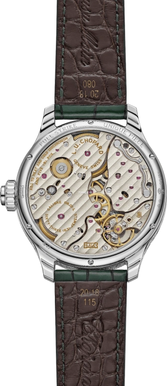 萧邦,L.U.C 42.50毫米,42.50毫米,白金,绿色,手动上弦,动力储存指示,三问报时,171947,171947-1004
