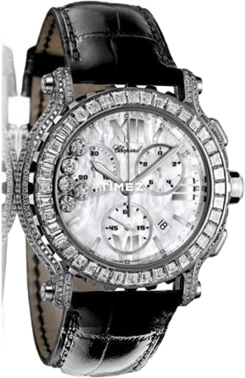 萧邦,Happy Diamonds 42毫米,42毫米,白金,白色,石英,计时,日历,283582,283582-1002