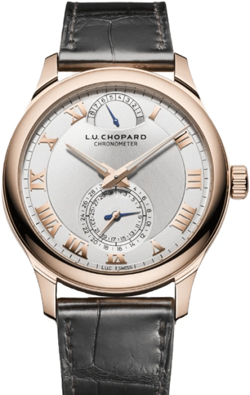 Chopard,L.U.C 43mm,43mm,Rose Gold,Silver,Handwound,Date,Power Reserve Indicator,161926,161926-5001