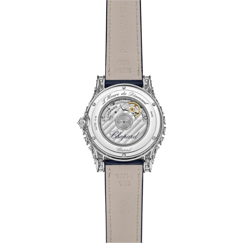 萧邦,L'HEURE DU DIAMANT 35.75毫米,35.75毫米,白金,蓝色,自动上弦,月相,42小时,139445,139445-1001
