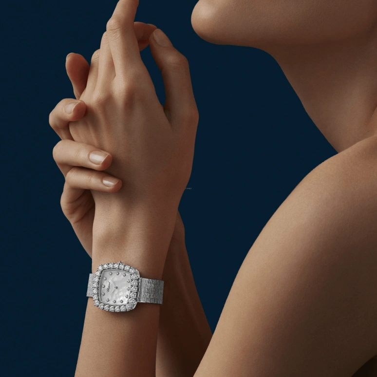 萧邦,L'HEURE DU DIAMANT 30.80毫米,30.80毫米,白金,白色,自动上弦,42小时,自制机芯,10A386,10A386-1106