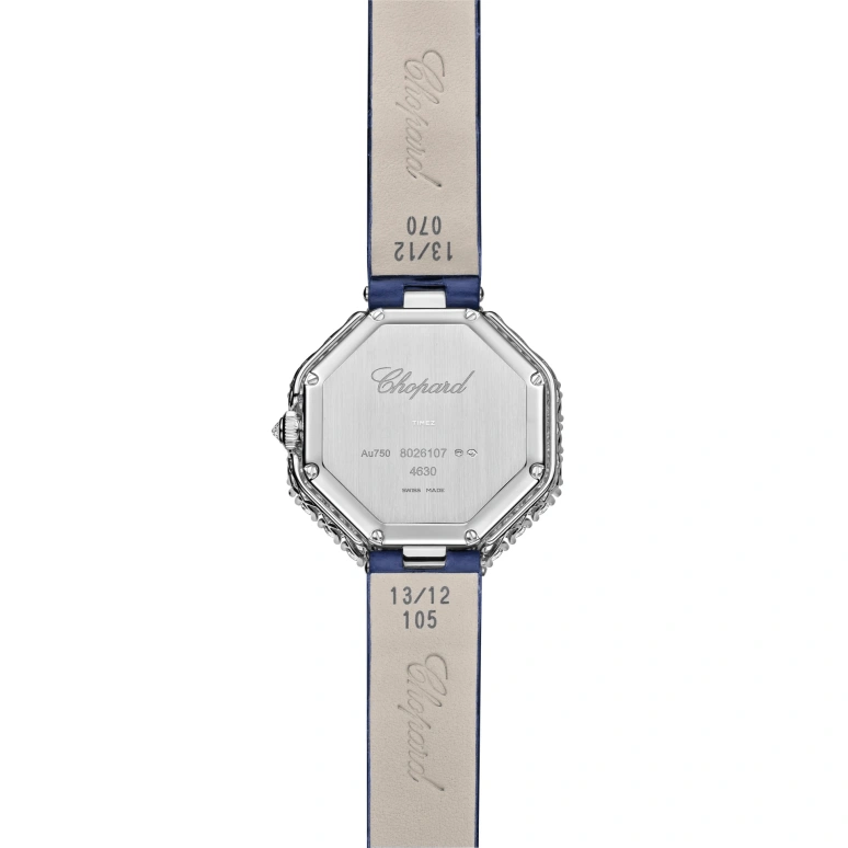 萧邦,L'HEURE DU DIAMANT 32毫米,32毫米,白金,蓝色,自动上弦,八角形,银色,13A097,13A097-1112