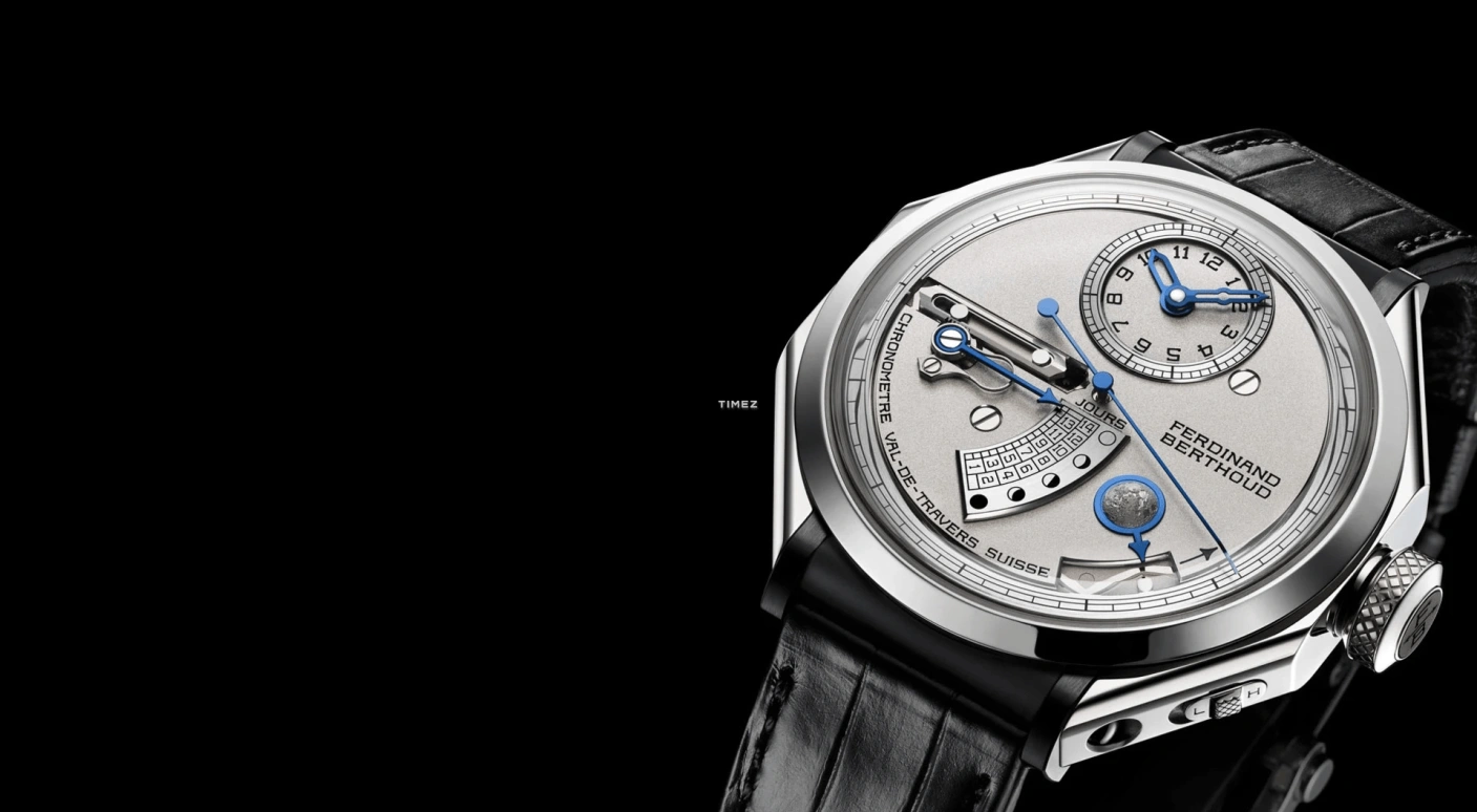 萧邦,Chronomètre FB 1L 44毫米,44毫米,白金,银色,手动上弦,月相,动力储存指示,陀飞轮,FB,FB-1L.1