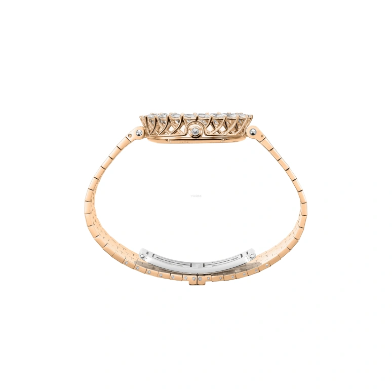 萧邦,L'HEURE DU DIAMANT 30毫米,30毫米,玫瑰金,白色,椭圆形,玫瑰金色,10A326,10A326-5106
