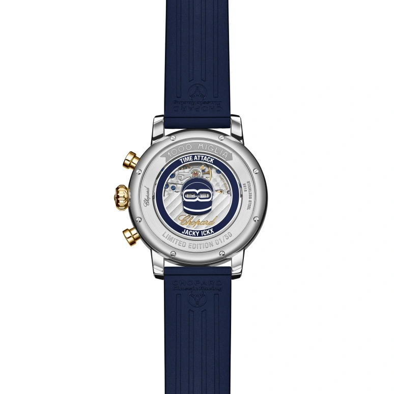 萧邦,Mille Miglia 40.50毫米,40.50毫米,不锈钢,蓝色,自动上弦,计时,日历,168619,168619-4002