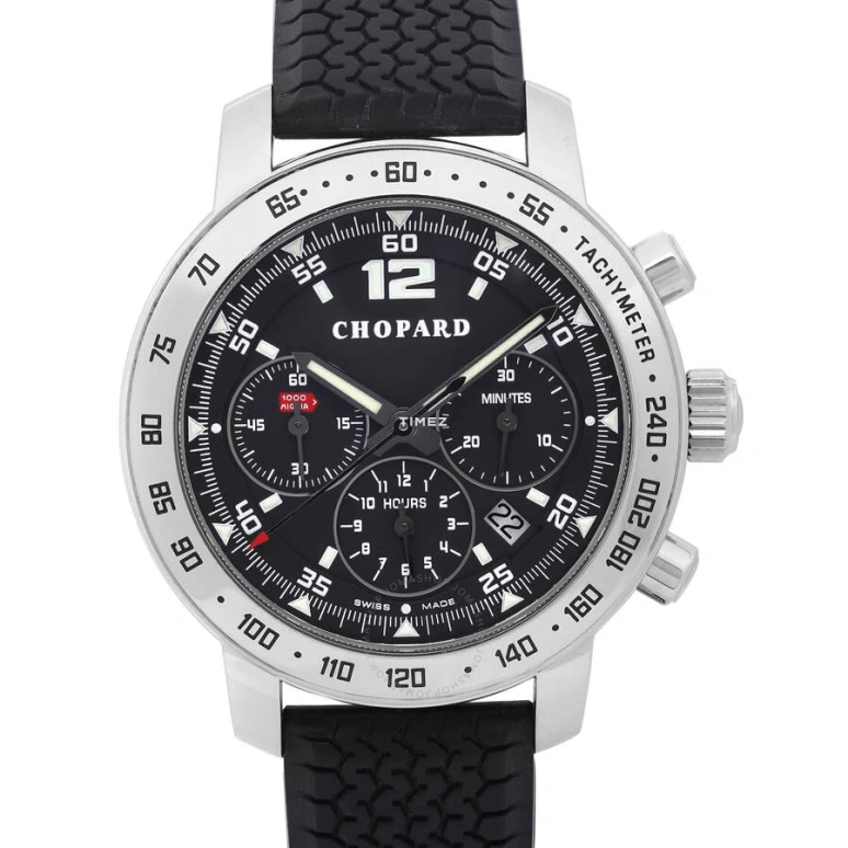 萧邦,Mille Miglia 36毫米,36毫米,不锈钢,黑色,自动上弦,计时,日历,16,16/8933