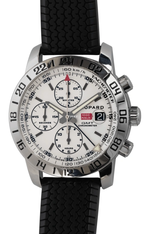 萧邦,Mille Miglia 42.20毫米,42.20毫米,不锈钢,白色,自动上弦,计时,日历,16,16/8992/3