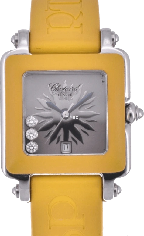 Chopard,Happy Sport 26mm,26mm,Stainless Steel,Silver,Quartz,Day,Sapphire,Crystal Glass,27,27-8896-405