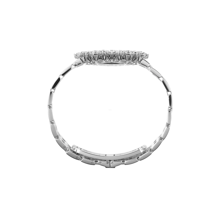 萧邦,Happy Diamonds 36.30毫米,36.30毫米,白金,银白色,石英,蓝宝石,水晶玻璃,圆形,209437,209437-1601