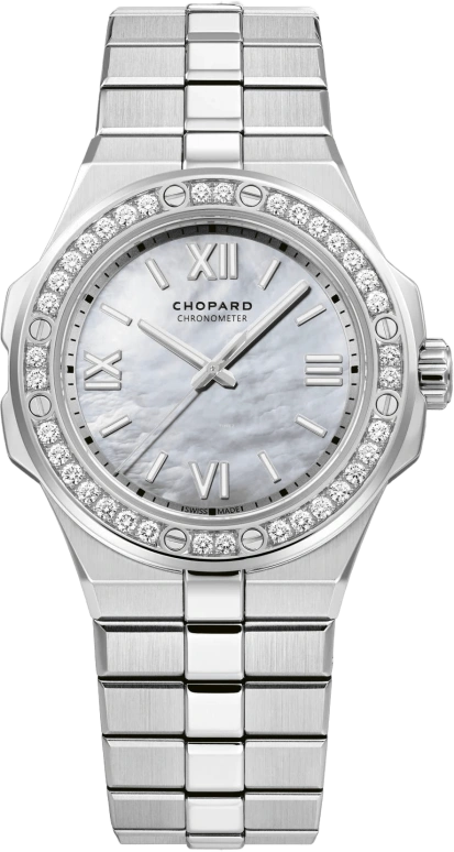 Chopard,Alpine Eagle 36mm,36mm,Stainless Steel,White,Automatic,42hours,In-house Caliber,298601,298601-3002